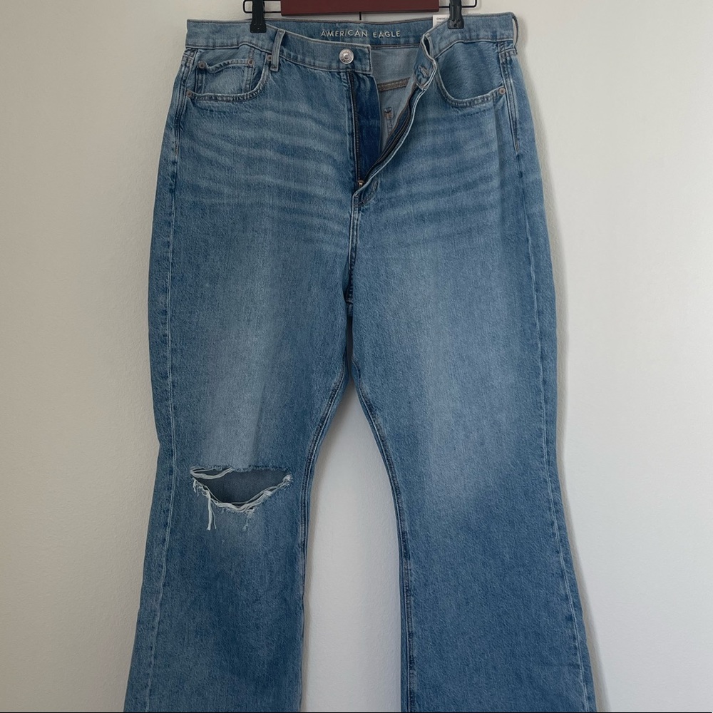 NWT American Eagle Highest Rise 90s Flare Jeans size 20 - Picture 5 of 6